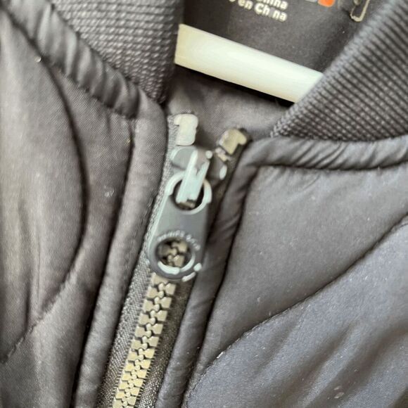 Hawke & Co Quilted Black Bomber Jacket Lightweight Zip-Up Men's Small - Picture 5 of 8